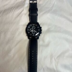 Men's BREDA Large Black 49mm Watch